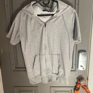 Gray Zip-Up Hoodie